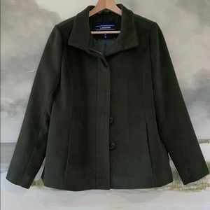 Women’s Lands End Olive Green Coat- Size 8